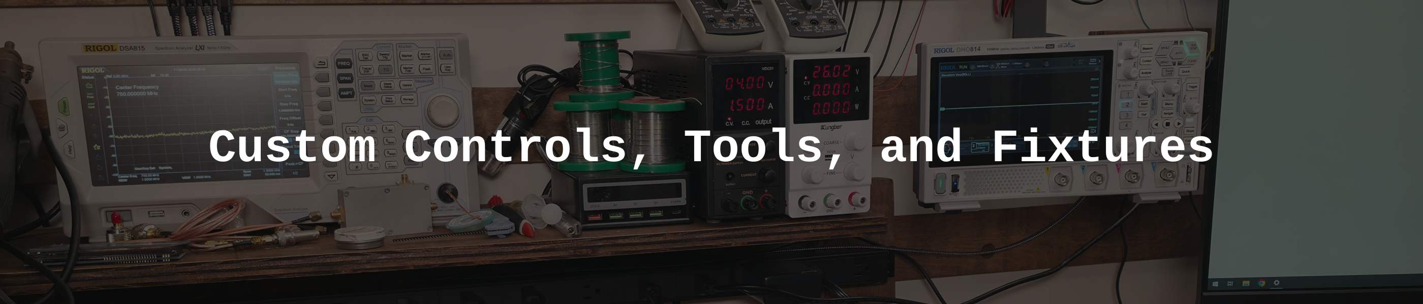 Custom Controls, Tools, and Fixtures